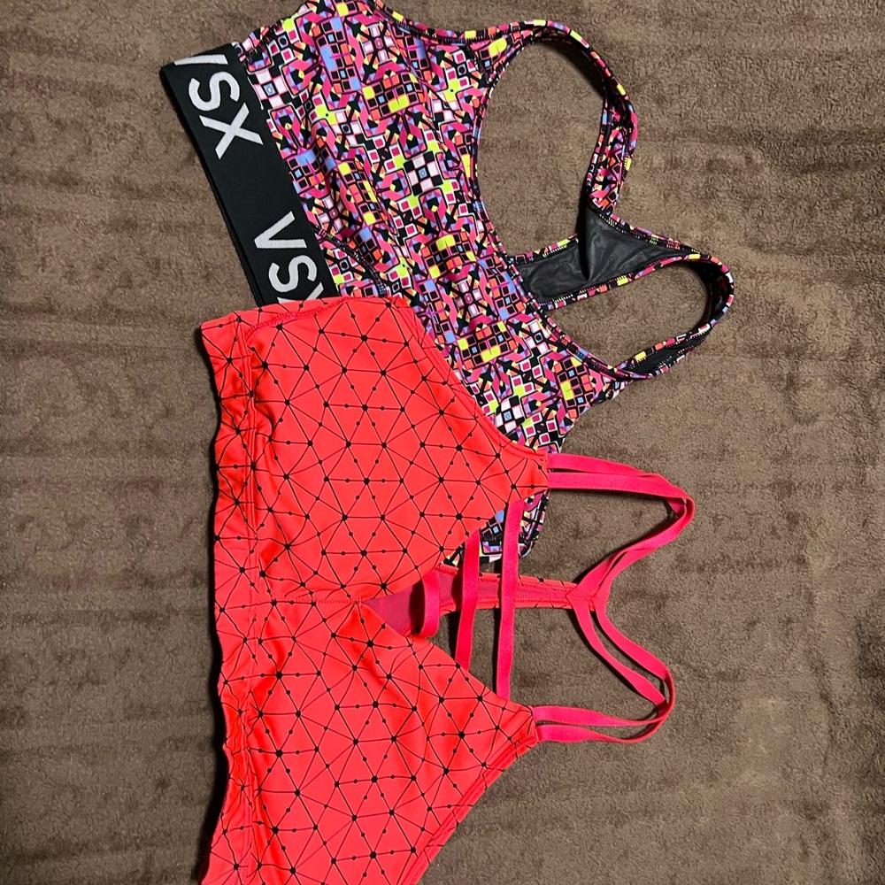 VS Women's Sports Bras - Pink and Multicolor
